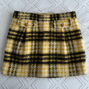 Juicy Couture Vintage Yellow Wool Skirt